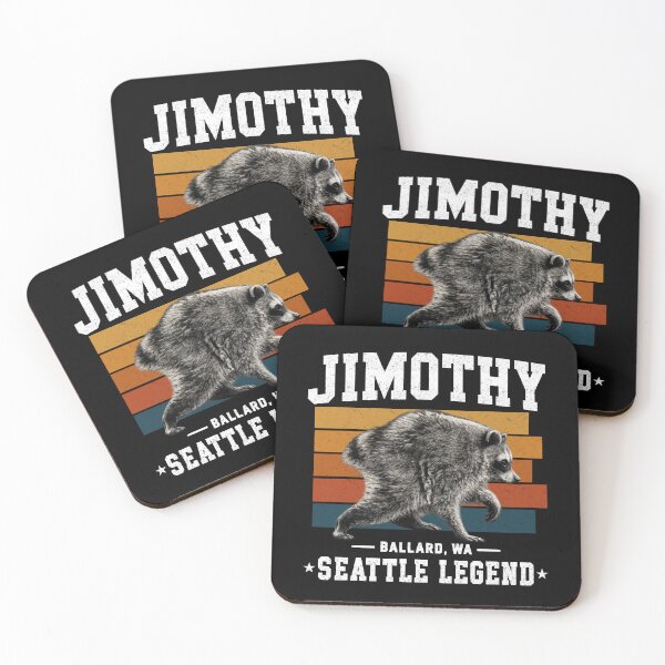 Item preview, Jimothy Seattle Legend Raccoon From Ballard With Attitude designed and sold by FreshVibe Prints.