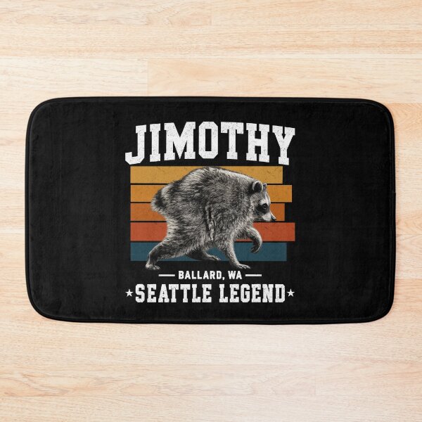Item preview, Jimothy Seattle Legend Raccoon From Ballard With Attitude designed and sold by FreshVibe Prints.