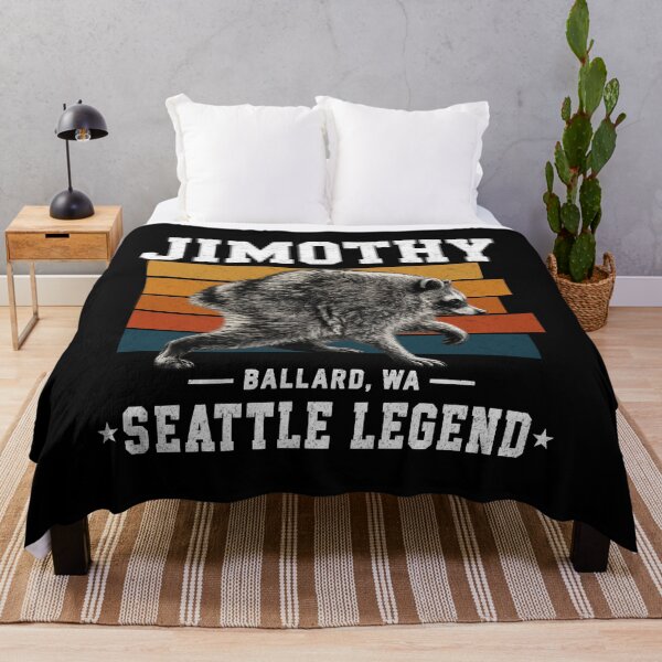 Item preview, Jimothy Seattle Legend Raccoon From Ballard With Attitude designed and sold by FreshVibe Prints.