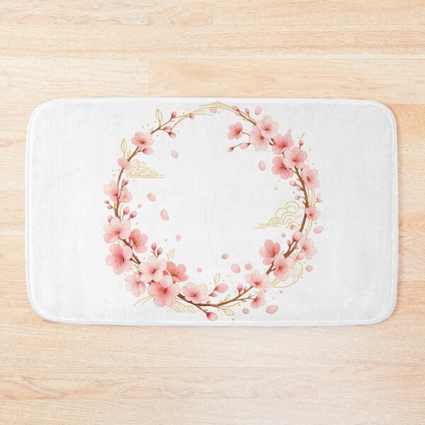 Item preview, Elegant Sakura Wreath – Japanese Cherry Blossom Circle designed and sold by ichiyori.