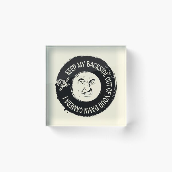 Item preview, Artemis 2  Keep My Dark Side Out Your Camera Funny Moon Will Smith Quote Meme Christian Humor Privacy Quote Space Art | Black designed and sold by ZechJohnRB.
