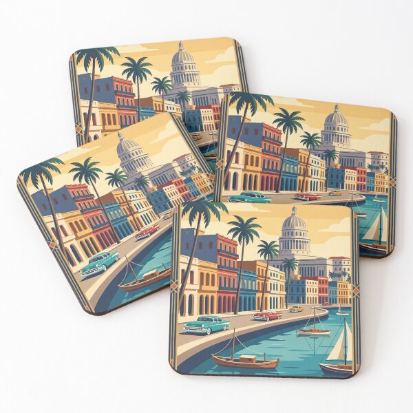Item preview, Havana Cuba Vintage Travel Poster designed and sold by Bomax121.
