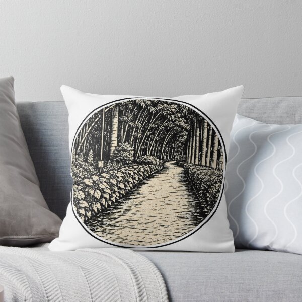 Item preview, Indian Garden Path | Botanical Ink Art designed and sold by Linoluca.
