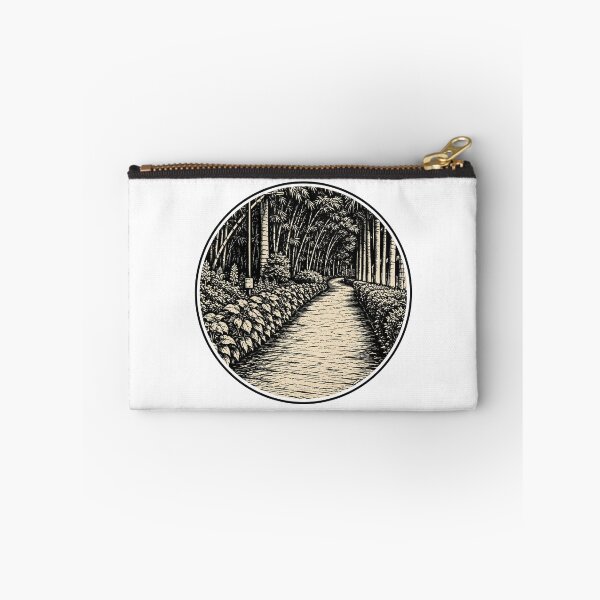 Item preview, Indian Garden Path | Botanical Ink Art designed and sold by Linoluca.