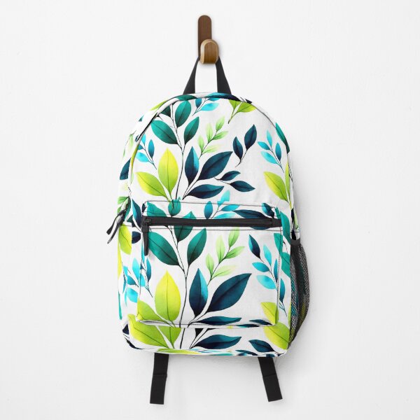Item preview, Tropical Teal and Lime Leaves Pattern designed and sold by DreamyLayer.
