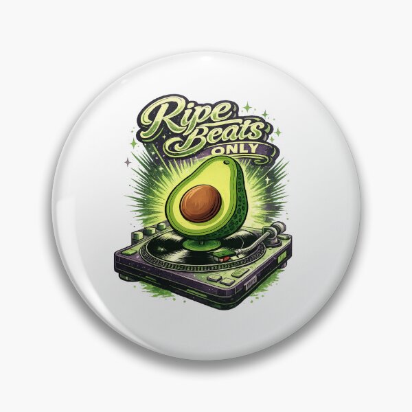 Item preview, Ripe Beats Only Funny Avocado DJ Design designed and sold by JMDG Studio.