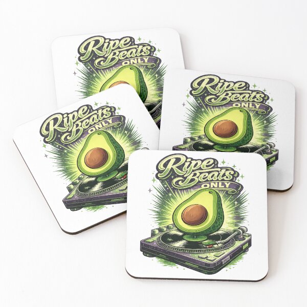 Item preview, Ripe Beats Only Funny Avocado DJ Design designed and sold by JMDG Studio.