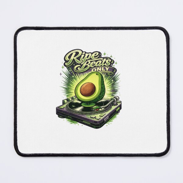 Item preview, Ripe Beats Only Funny Avocado DJ Design designed and sold by JMDG Studio.