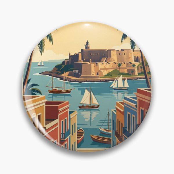 Item preview, San Juan Puerto Rico Vintage Travel Poster designed and sold by Bomax121.