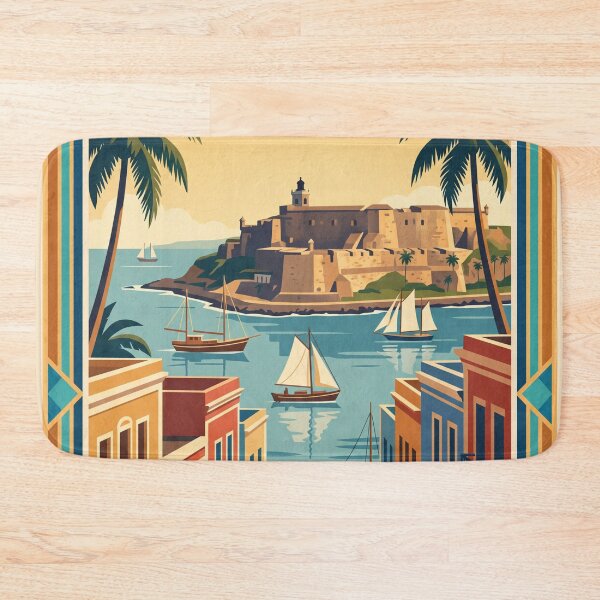 Item preview, San Juan Puerto Rico Vintage Travel Poster designed and sold by Bomax121.