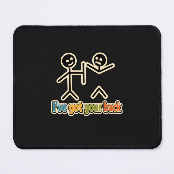Item preview, Friendship Funny I've Got Your Back Man With Stick Spine Pun designed and sold by alenaz.