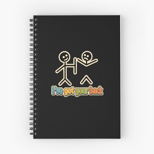 Item preview, Friendship Funny I've Got Your Back Man With Stick Spine Pun designed and sold by alenaz.