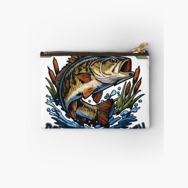 Item preview, Smallmouth Bass logo style illustration "Smallmouth Reveals Humility". designed and sold by Art-Horizon.