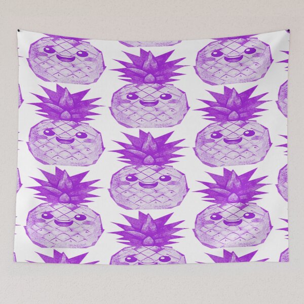 Item preview, Cute Kawaii Smiling Pineapple designed and sold by kinpirks.
