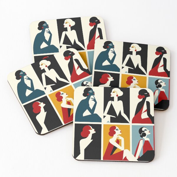 Item preview, 1920s Style Femme Fatale Abstract designed and sold by miffd.