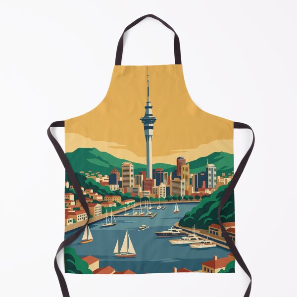 Item preview, Auckland New Zealand Vintage Travel Poster designed and sold by Bomax121.
