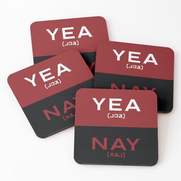 Item preview, Yea Nay Voting Cards designed and sold by LanaOkay.