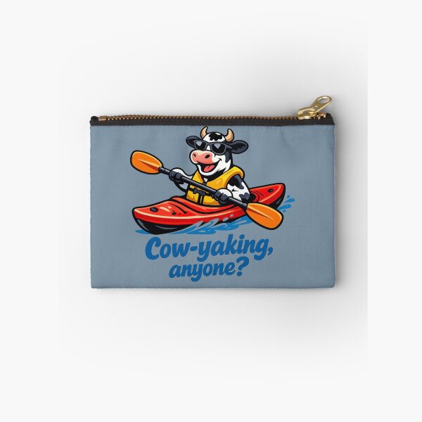 Item preview, Cow-yaking Funny Kayak Cow Pun designed and sold by BROHLine Studio.