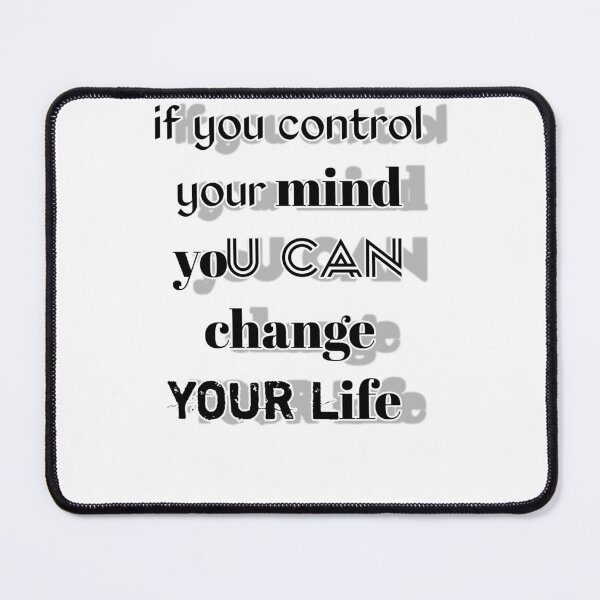 Item preview, Control Your Mind Change Your Life - Motivational Typography Quote designed and sold by Trendykunnu.