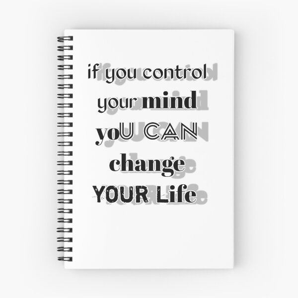 Item preview, Control Your Mind Change Your Life - Motivational Typography Quote designed and sold by Trendykunnu.