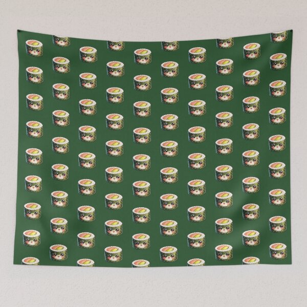 Item preview, Kawaii Sushi Roll Sticker designed and sold by PawsAndpetalstudio.