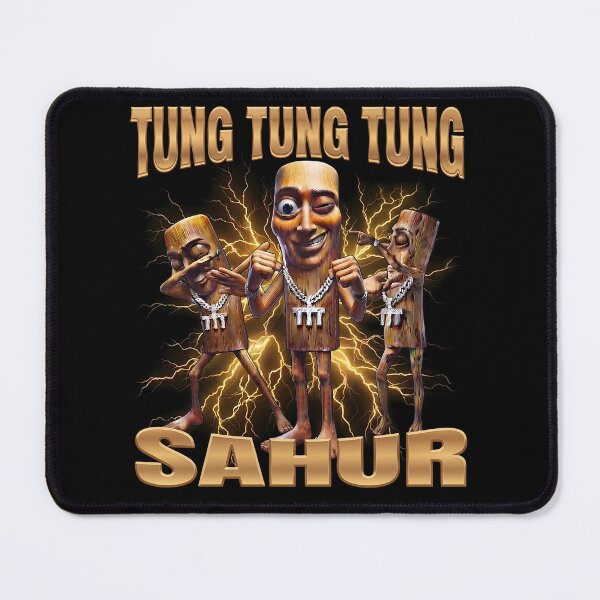 Item preview, Tung Tung Tung Sahur Meme Wooden Characters designed and sold by PabloHaney.