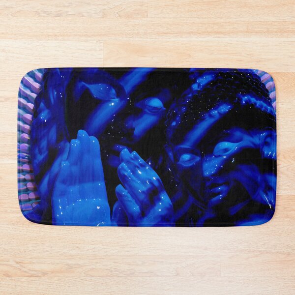 Item preview, Neon Blue Buddha Serenity designed and sold by bubblegoth.