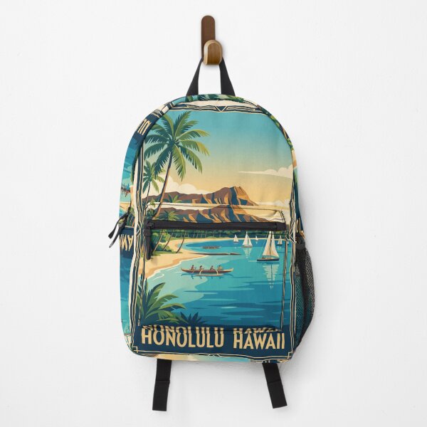 Item preview, Honolulu Hawaii Vintage Travel Poster designed and sold by Bomax121.