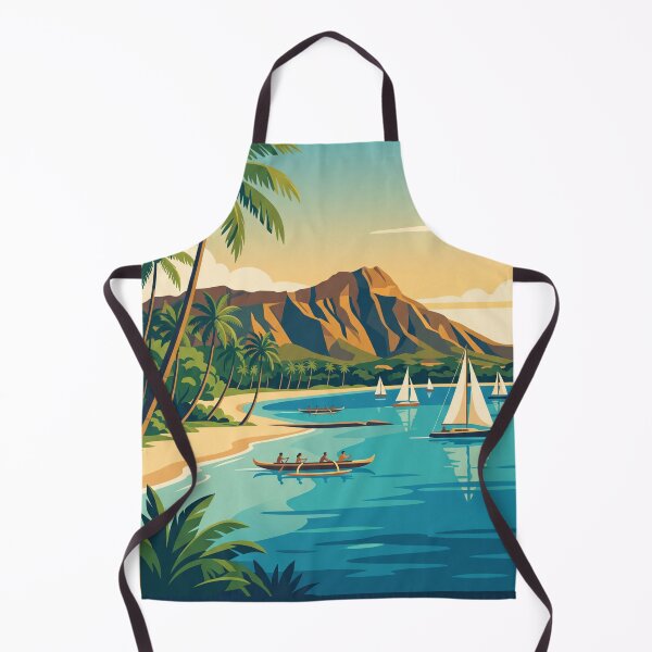 Item preview, Honolulu Hawaii Vintage Travel Poster designed and sold by Bomax121.