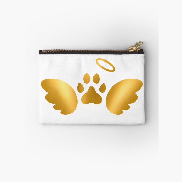 Item preview, Angel Wings Paw | Golden Pet Memorial Design designed and sold by CalmMandala.