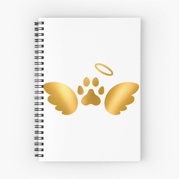 Item preview, Angel Wings Paw | Golden Pet Memorial Design designed and sold by CalmMandala.