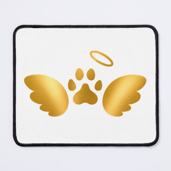 Item preview, Angel Wings Paw | Golden Pet Memorial Design designed and sold by CalmMandala.