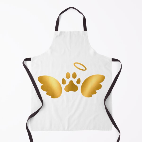 Item preview, Angel Wings Paw | Golden Pet Memorial Design designed and sold by CalmMandala.