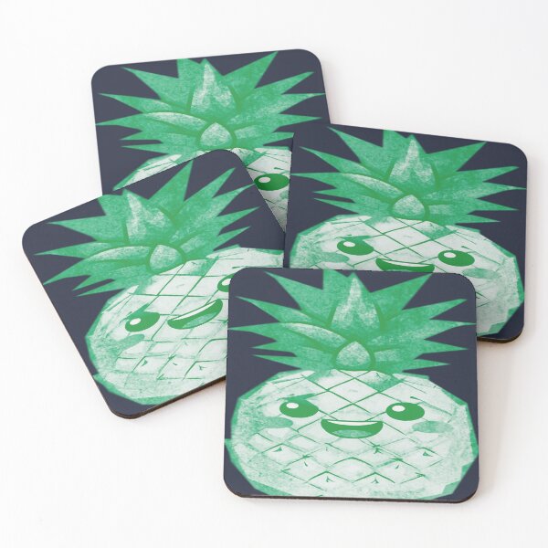 Item preview, Cute Kawaii Smiling Pineapple designed and sold by kinpirks.