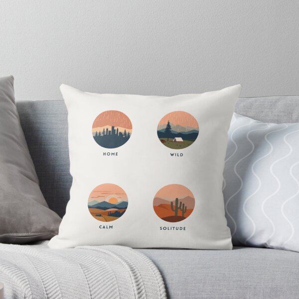 Item preview, Home, Wild, Calm, Solitude – Minimalist Landscape Moods Poster designed and sold by NeededTees.