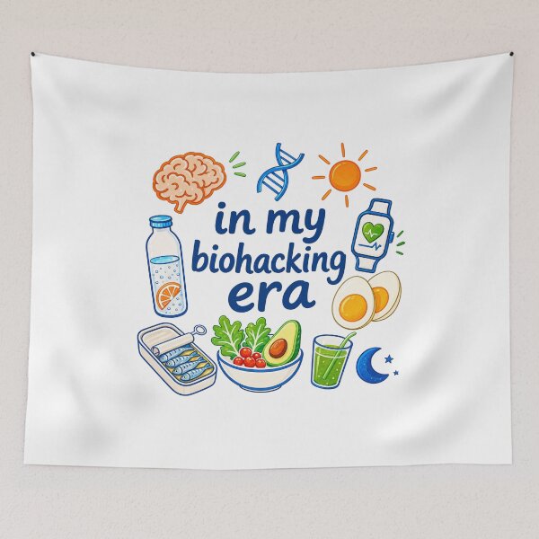 Item preview, Biohacking Era – Minimalist Wellness Illustration | Healthy Lifestyle Art Print designed and sold by Ramona-Gliga.