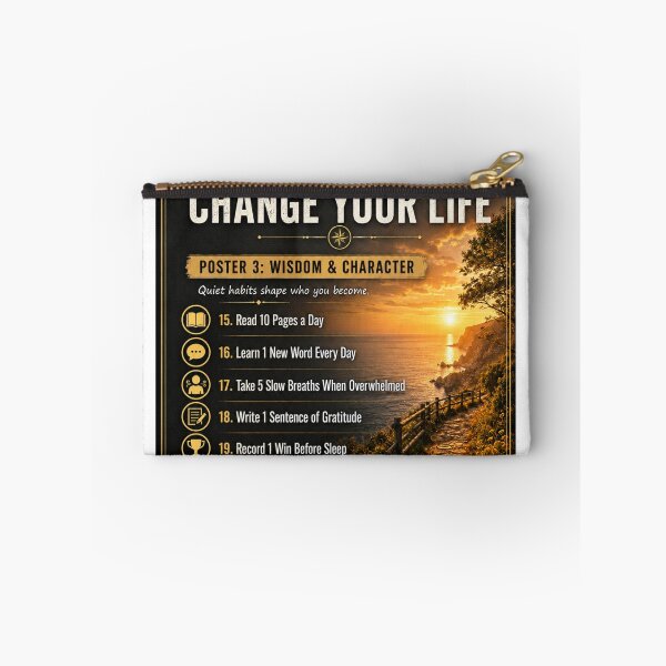 Item preview, 21 Small Habits Poster 3: Wisdom & Character  designed and sold by Living Life Well (Takes Practice).