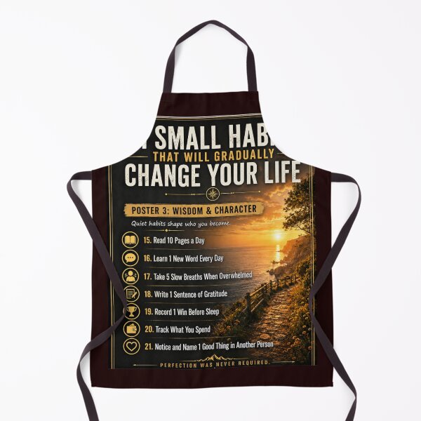 Item preview, 21 Small Habits Poster 3: Wisdom & Character designed and sold by Living Life Well (Takes Practice).