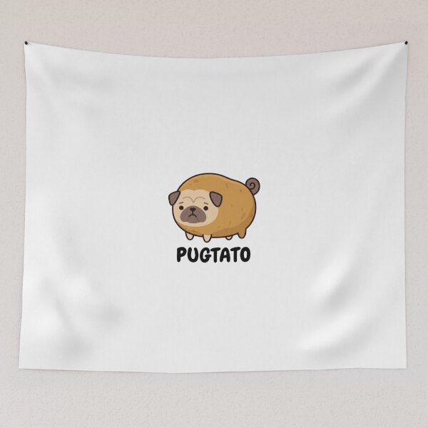 Item preview, Pugtato Cute Pug Potato Pun designed and sold by GoofyShopp.