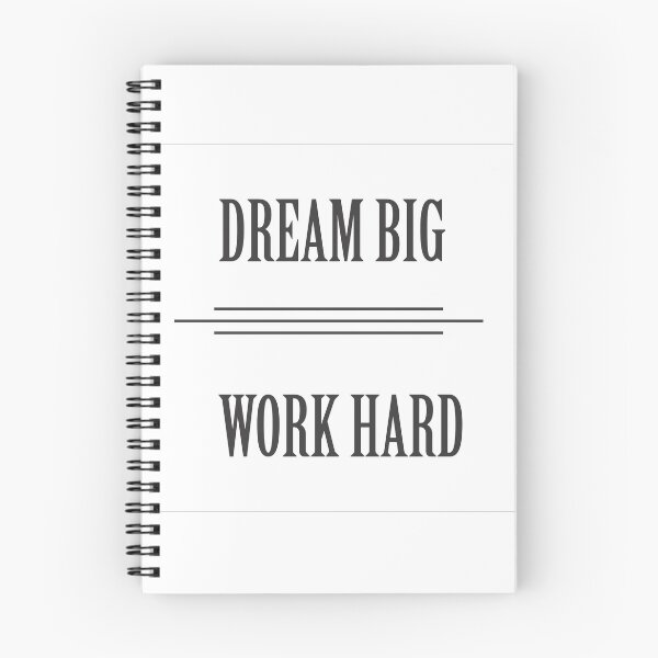 Item preview, Dream Big Work Hard - Success Mindset Graphic Design designed and sold by CreativePulse10.