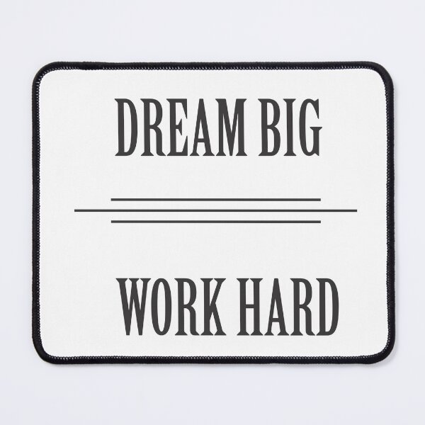 Item preview, Dream Big Work Hard - Success Mindset Graphic Design designed and sold by CreativePulse10.