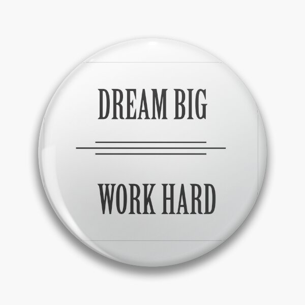 Item preview, Dream Big Work Hard - Success Mindset Graphic Design designed and sold by CreativePulse10.