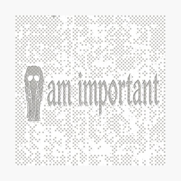 Item preview, Elephant In The Room - I Am Important designed and sold by C-Plus-Home.