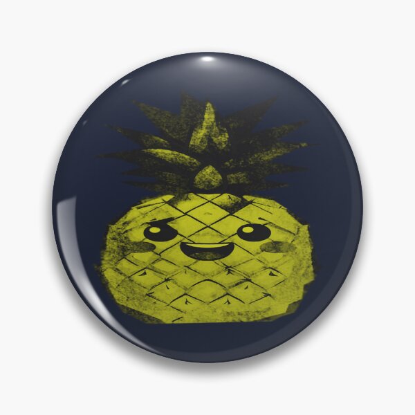 Item preview, Cute Kawaii Smiling Pineapple designed and sold by kinpirks.