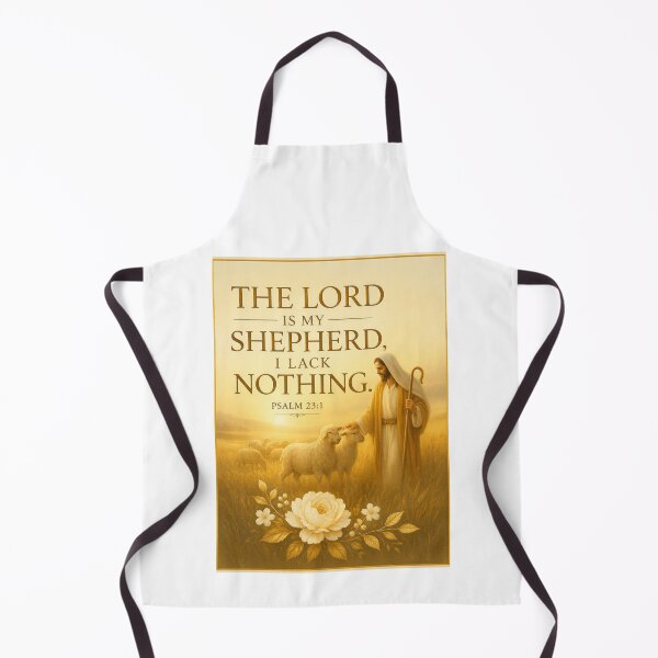 Item preview, The Lord Is My Shepherd, I Shall Not Want– Psalm 23:1 Christian Wall Art | Good Shepherd Bible Verse | Faith Gift designed and sold by KINGDOM GOLD STUDIO.