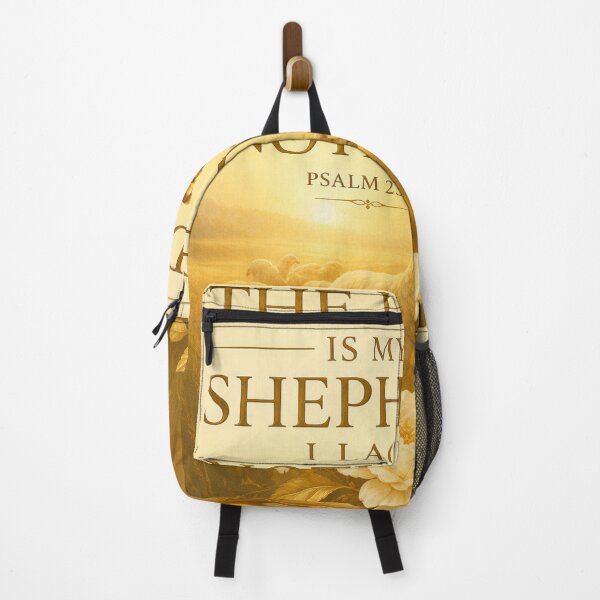 Item preview, The Lord Is My Shepherd, I Shall Not Want– Psalm 23:1 Christian Wall Art | Good Shepherd Bible Verse | Faith Gift designed and sold by KINGDOM GOLD STUDIO.
