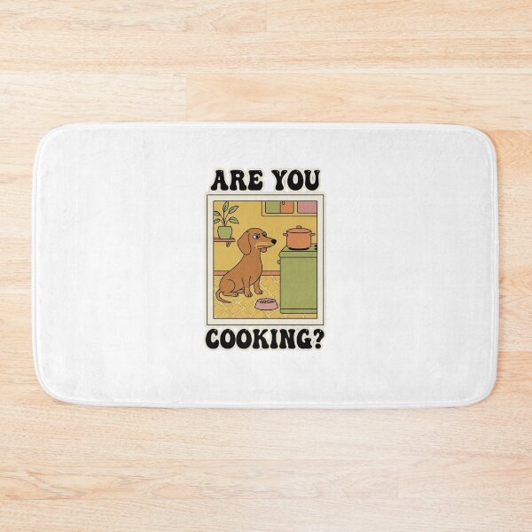 Item preview, Are You Cooking Retro Dachshund designed and sold by GoofyShopp.