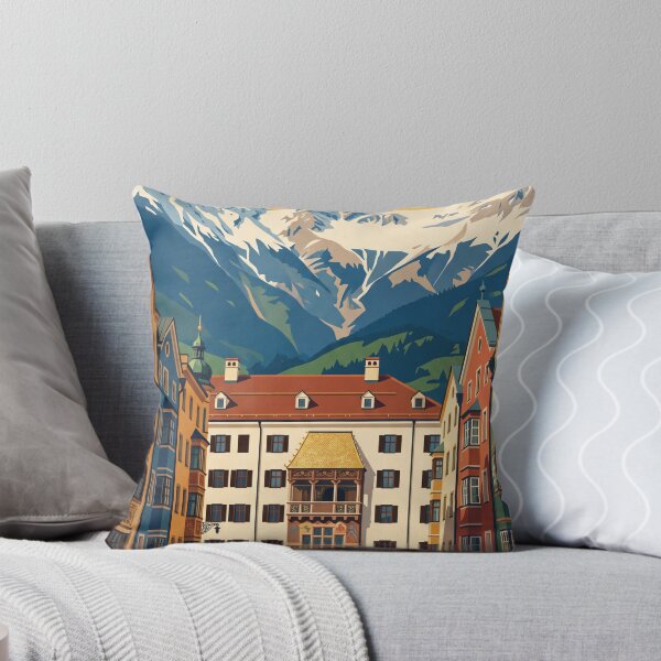 Item preview, Innsbruck Austria Vintage Travel Poster designed and sold by Bomax121.