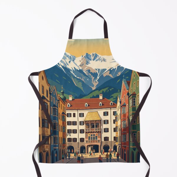 Item preview, Innsbruck Austria Vintage Travel Poster designed and sold by Bomax121.