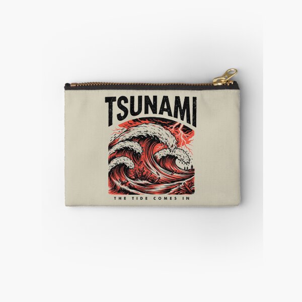 Item preview, Tsunami – The Tide Comes In Vintage Wave T-Shirt designed and sold by velorea.